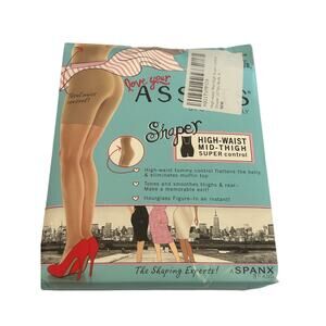 Assets by Sara Blakely High Waist Mid-thigh Super Control Shaper Women Sz 6 Nude